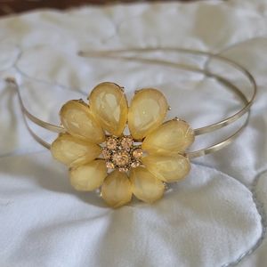 NWOT Vintage Floral Double Metal Headband